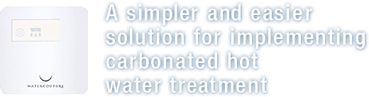A simpler and easier solution for implementing carbonated hot water treatment